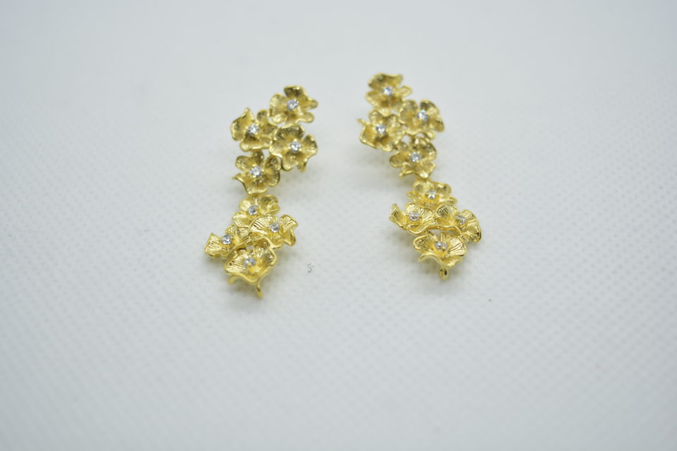 Pendientes dos Flores