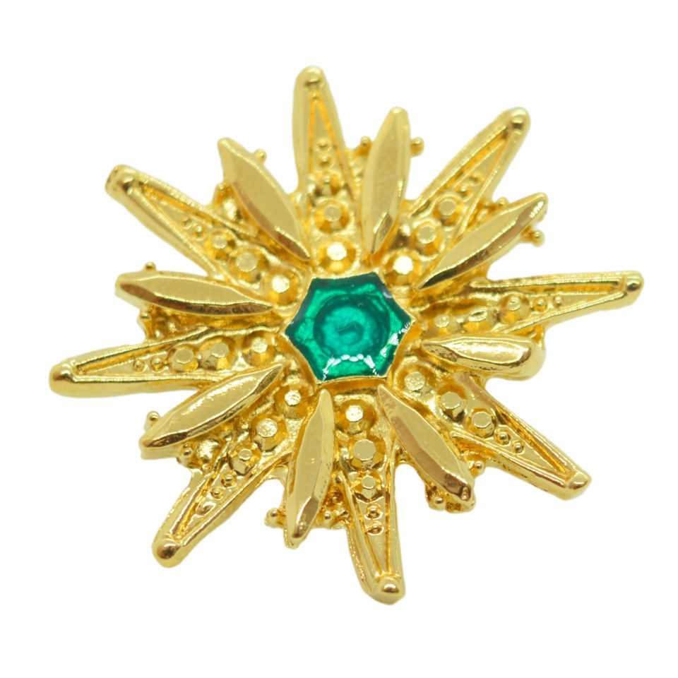 Pendientes Verdes Rosa de los Vientos