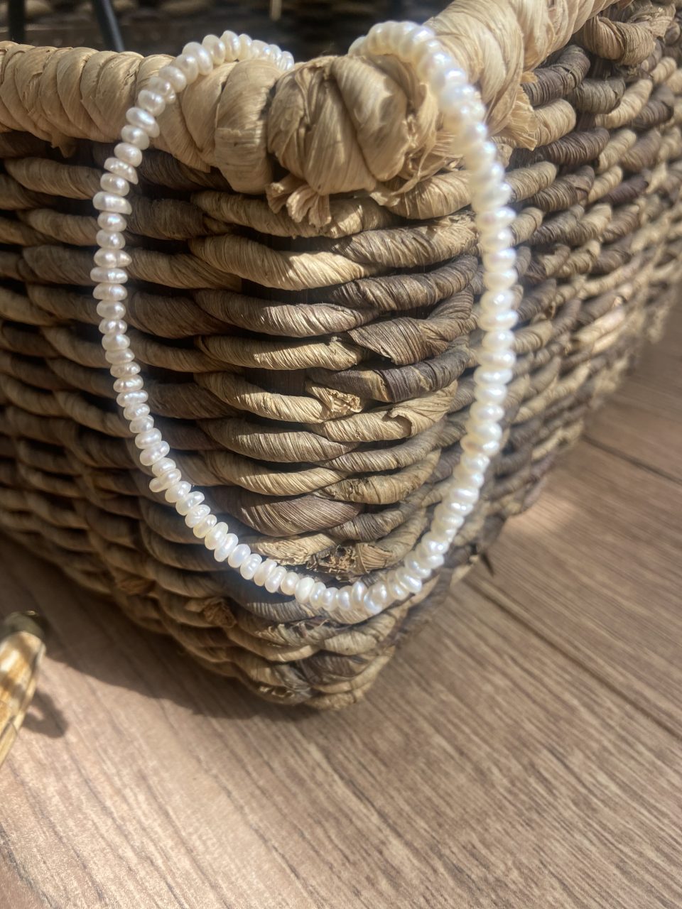 collar corto perlas naturales antiguas